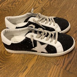 Vintage Havana “Bianca” sneaker in glitter multi color sz 9